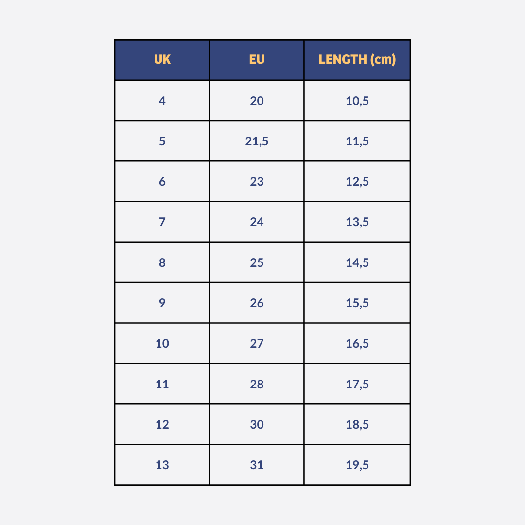 Rider sandals 2024 size chart