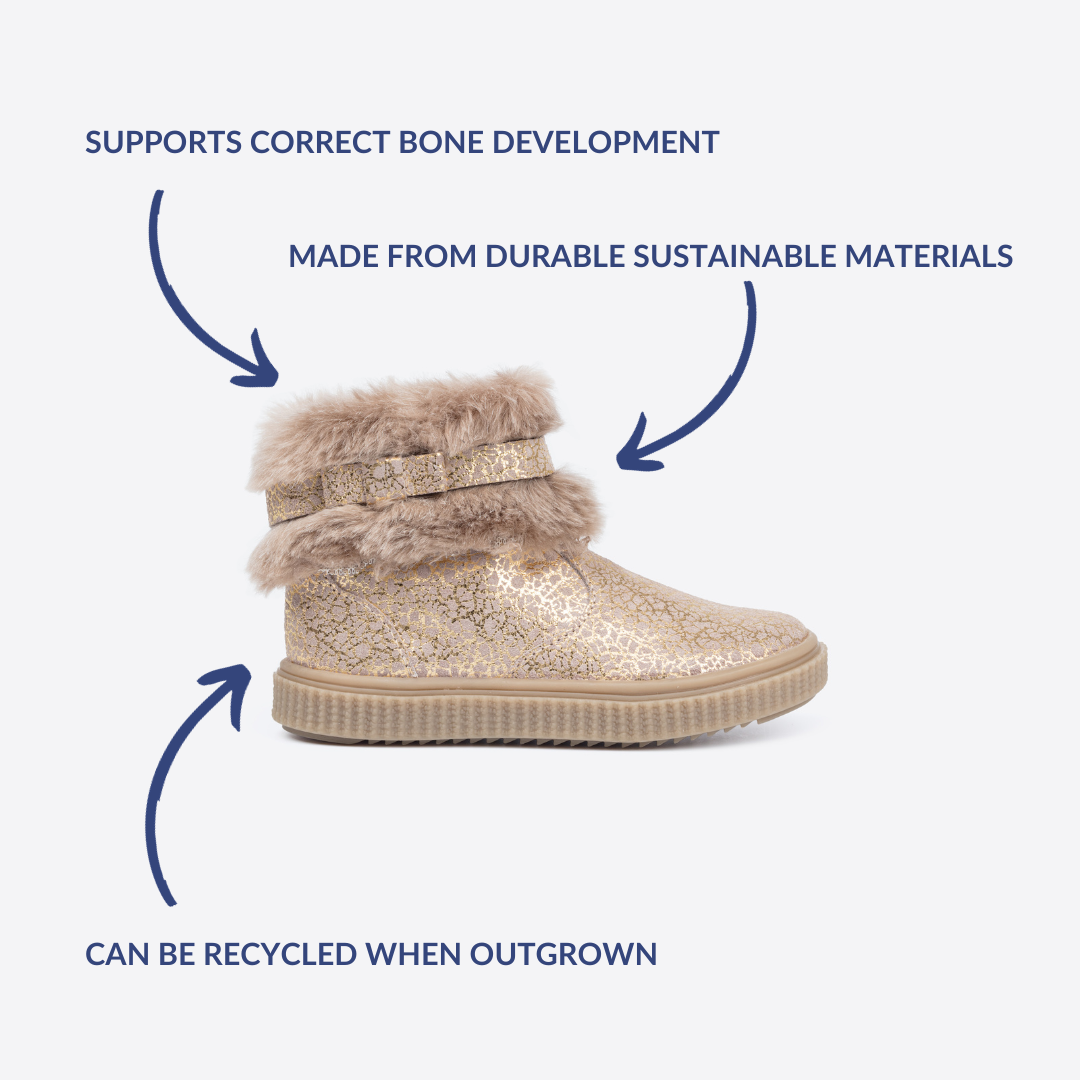 Gold ugg boots with fur deals